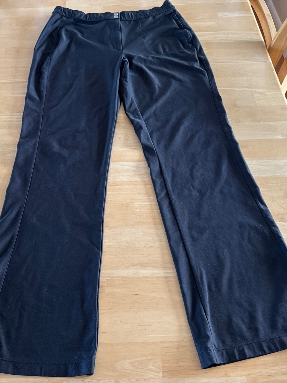 Nike Dri-fit sz L Flared Wmns Training Pant w/ Button snap Black NME 920220 KL4